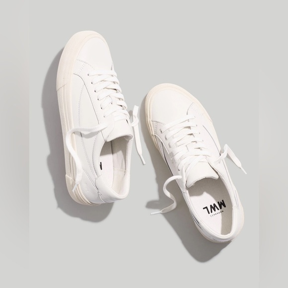 Madewell Shoes - Madewell Sidewalk Leather Low-Top Sneakers